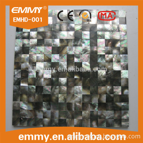 nature black kitchen wall tiles blacklip sea shell mosaic wall panel